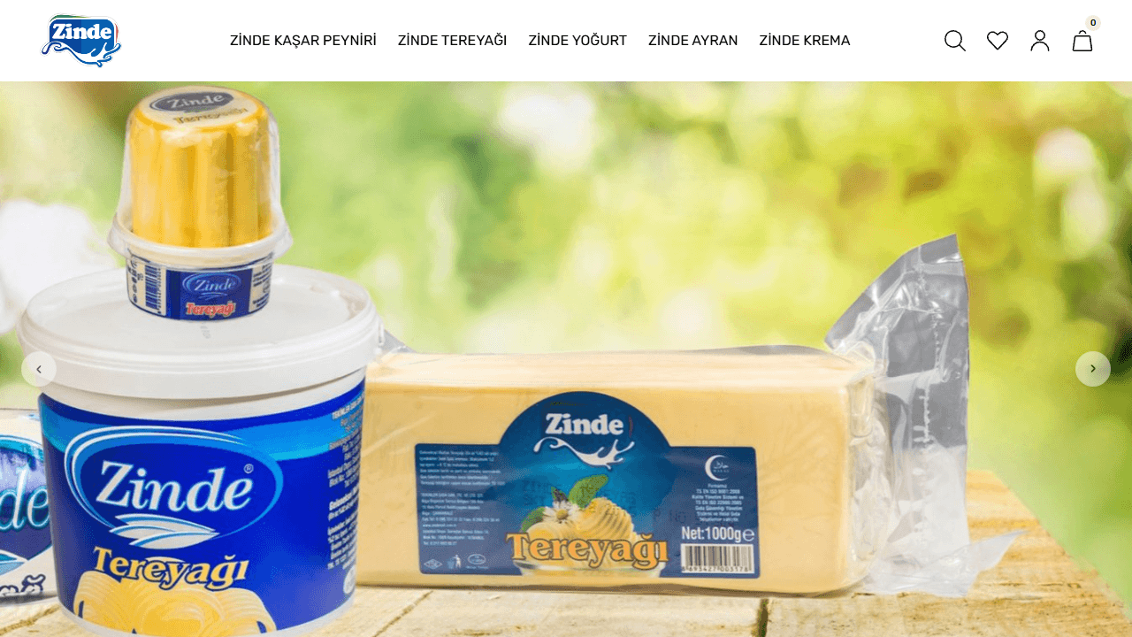 Tekin Süt web sitesi